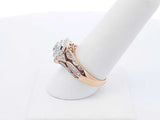 Keepsake 0.48 Cttw Diamond & 10k Gold Halo Ring 5.4 Grams Size 8.5 Fw0725orxdu