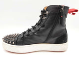 Christian Louboutin Smartic Black Leather Studded Boots Size Eu 44 Do0325wxzde