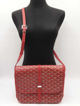 Goyard Belvedere 2 Messenger Bag In Red Goyardine Coated Canvas Fw1225loxzdu