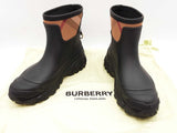 Burberry Ryan House Check Black Rubber Rain Boots Size Eu 40 Do0225lrxde