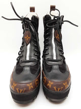 Louis Vuitton Laureate Desert Black Leather Boot Size Eu 40 Do1124wxzde