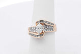 1.37cttw Diamond Ring In 14k Yellow Gold 6.1 Grams Size 5.25 Eb0226pxzsa