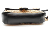 Gucci Diagonal Quilted Gg Monogram Canvas Marmont Shoulder Bag Eb0526irxde