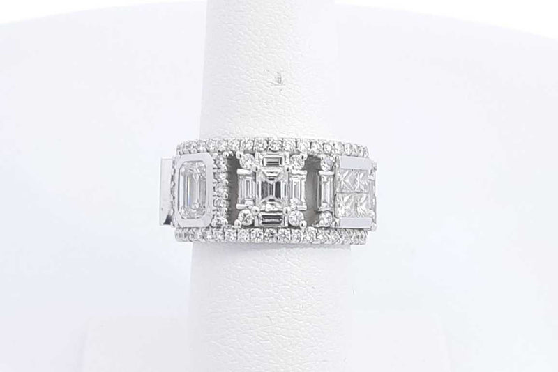 Approx. 5.8ctw Diamond Eternity Band In 18k White Gold 10.3g Size 6 Eb0225wrxzsa