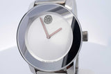 Movado Bold Stainless Steel & Light Pink Ceramic Watch 32mm Eb0324lxzsa