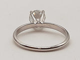 1.00 Carat Lab Grown Round Diamond 14k Wg 2.1g Ring Size 6.75 Do1225pocde