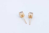 Approx. 0.6ctw Diamond Stud Earrings In 14k Yellow Gold 0.9 Grams Eb0424oorsa