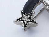 Chanel Cc Logo Strass Etoile Black Resin & Crystal Embellished Broach Eb426wxzde