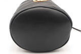 Gucci Mini Marmont Chevron Quilted Black Leather Bucket Bag Eb1125wrxsa