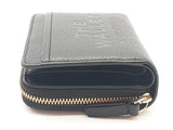 Marc Jacobs The Wallet Black Leather Bifold Zipper Wallet Do0426lrde