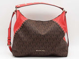 Michael Kors Aria Medium Shoulder Bag Brown Aa0926pzsa
