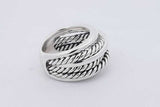 David Yurman 925 Sterling Silver Crossover Ring 13.6 Grams Size 7 Eb0426orxsa