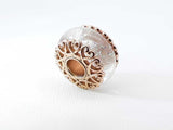 Pandora Iridescent Murano Glass Charm In 14k Rose Gold-plating 4.3g Fw0926rdu