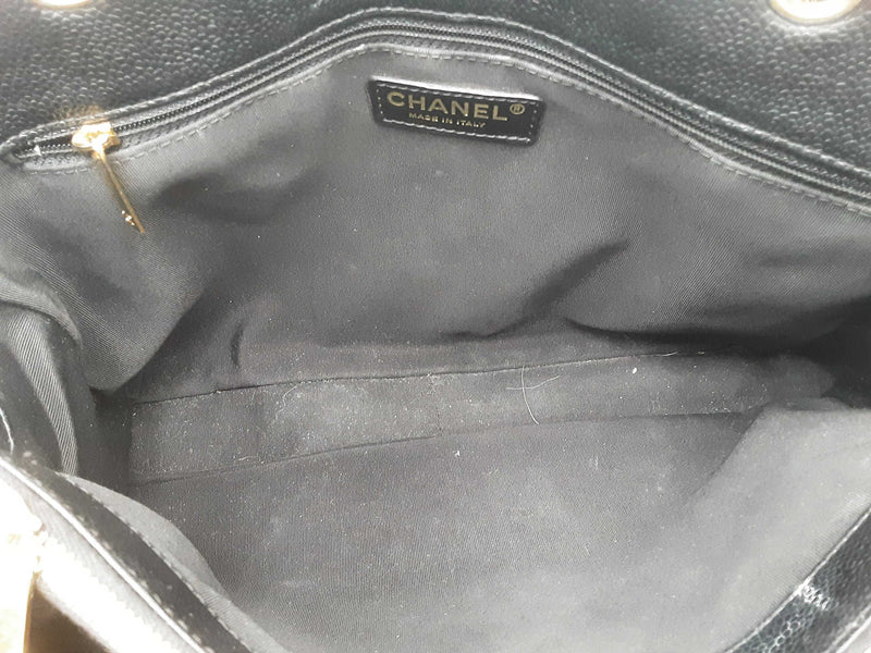 Chanel Black Quilted Caviar Grand Shopper Tote Bag Sd0825wozxsa