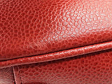 Chanel Red Caviar Leather Vanity Case Eb1225prxde