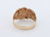 10k Yellow Gold 5.1 Grams Nugget Ring Size 10 Aa0926oersa