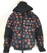 Moncler Genius Mens Star Print Gollinger N°3  Zip Winter Jacket Black Size 4 Msipr 144010000868