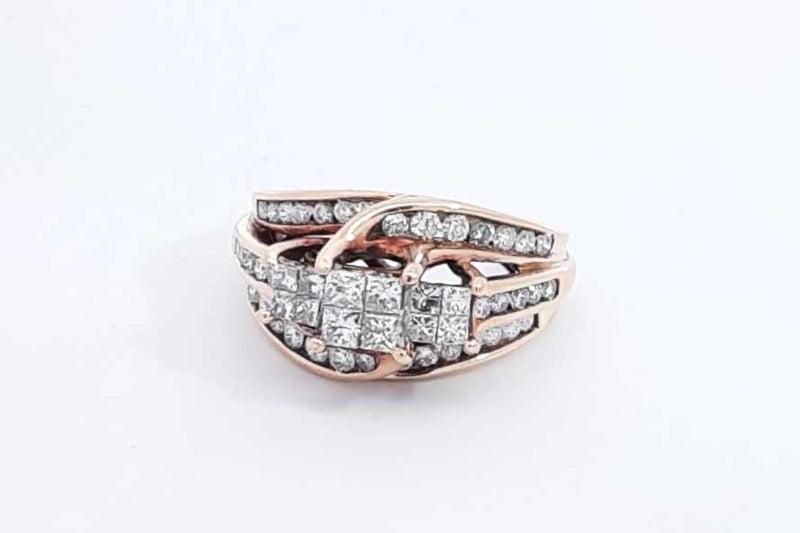 Approx. 1.78ctw Diamond Ring In 10k Yellow Gold 5 Grams Size 5 Eb1124wrxdu