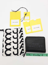 Marc Jacobs The Wallet Black Leather Bifold Zipper Wallet Do0426lrde