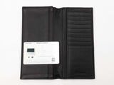 Bottega Veneta Intrecciato Black Leather Long Bifold Wallet Fw0425czdu