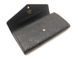 Louis Vuitton Sarah Wallet In Black Monogram Empreinte Leather Fw0326ozxdu