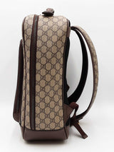 Gucci Ophidia Backpack In Beige & Ebony Gg Supreme Coated Canvas Fw0126erxdu
