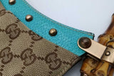 Gucci Gg Monogram Canvas Bamboo Handle Hobo Shoulder Bag Eb0826wxzsa