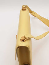 Yves Saint Laurent Yellow Calfskin Carre Shoulder Bag Eb1225wrxsa