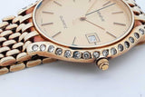 Geneve 14k Yellow Gold Quartz 34mm Watch 40.3 Grams Eb0626oiirde