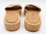 Prada Tan Woven Raffia Flatform Slides Size Eu 37 Do0926lxzde