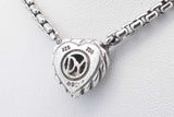 David Yurman Cable Heart Pendant Sterling Silver 15 Grams 16 Inch Eb1125orxdu