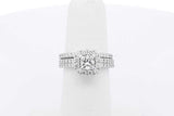 1.44cttw Diamond Wedding Set In 14k White Gold 5.8 Grams Size 5 Eb0226exzsa