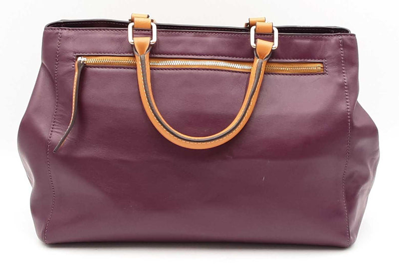 Dooney & Bourke Purple Leather Satchel Shoulder Bag Eb1025rxdu