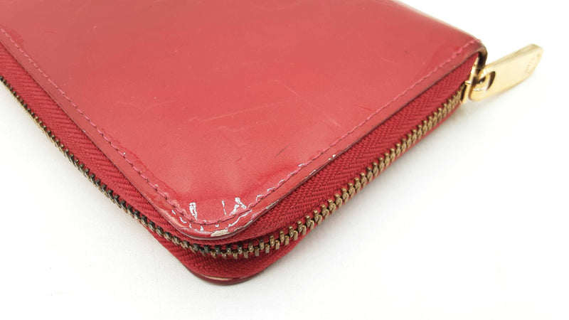 Louis Vuitton Zippy Wallet In Pomme D'amour Monogram Vernis Leather Fw0925lrxdu