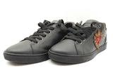 Dolce & Gabbana Black Gold Leather Heart Sneakers Size 11 Sd0126ozxdu