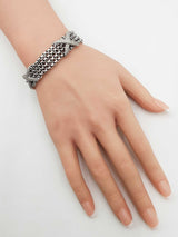 David Yurman X Station 4-strand Box Chain Bracelet In Sterling Silver 49.5 Grams 6.5 Inch Fw0626przdu