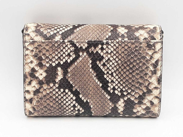 Michael Kors Vanna Shoulder Flap Python Bag Sd1025ozsa