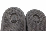 Versace Greca Silver Glitter Studded Black Suede Sneakers Size 44.5 Eb0926lorsa