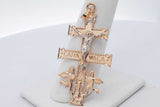 14k Yellow Gold Crucifix Pendant 3.5 Grams Eb0826lersa