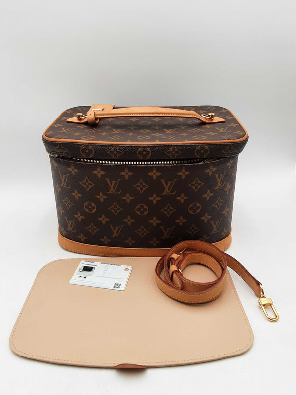 Louis Vuitton Monogram Nice Cosmetic Vanity Case Aa0225cxzsa