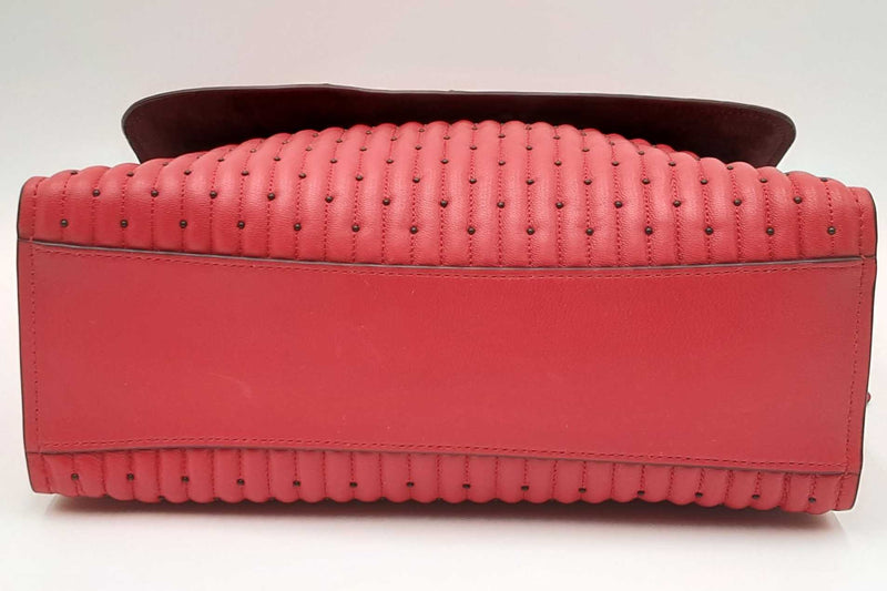 Coach Quilted & Rivets Parker Shoulder Bag In Red Eb0824ordu