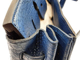 Hermes Birkin 35 Bleu Brighton Blue Matte Croc Palladium Handbag Do0325oexzxde