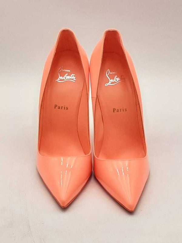 Christian Louboutin So Kate Patent Leather Drag Orange Pumps Sz 39.5 Eb0225lexsa