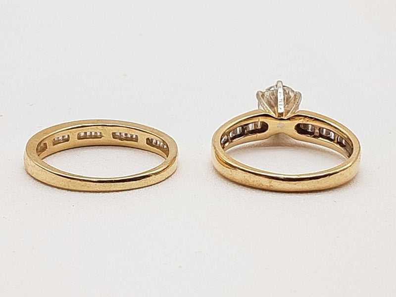 1.50 Ctw Diamonds 14k Yellow Gold 4.0g Ring Set Size 4.25 Do0324rrxde