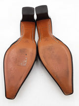 Louis Vuitton Monogram Navy Blue Canvas Mules Size 36 Eb1225lpxdu