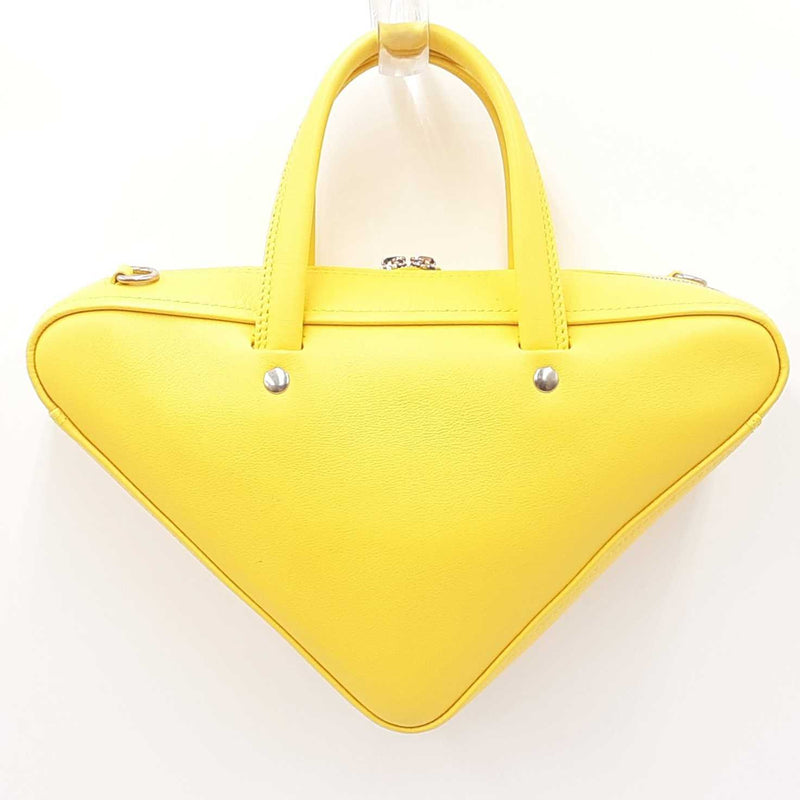 Balenciaga Yellow Triangle Top Handle Bag Sd0525wzxdu