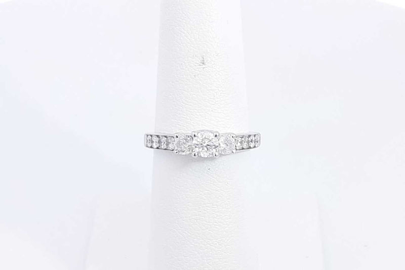 Approx. 0.75ctw Round Diamond Ring In 14k White Gold 3.5g Size 6.25 Eb0424wcrsa