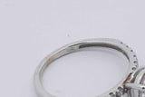 1.0ctw Center Round Diamond Ring 10k White Gold 1.7 Grams Size 5.5 Eb0425loirsa