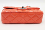 Chanel Timeless Quilted Orange Patent Leather Flap Shoulder Bag Eb0826oxxzsa