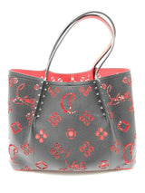 Christian Louboutin Cabarock Black Red Leather Tote Bag Do0724exzde